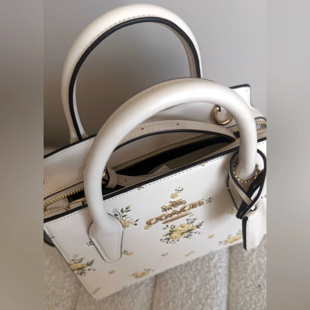 Coach Andrea Carryall Bag With Floral Print - Picture 5 of 6